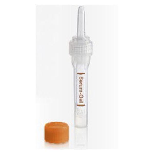 Tube Capillary Multivette 600ul PP Serum Clot Activator/Gel Brown 100/Pk